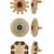 Set Of Three Ethnic Beauty Studs