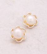 Silver Plated Squiggle Stud Earrings