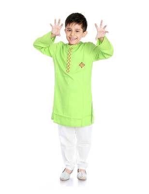 Embroidered Kurta Pajama Set 1