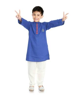 Embroidered Kurta Pajama Set 1