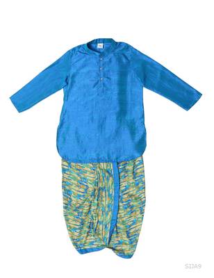 Silk Dhoti Kurta Set 1