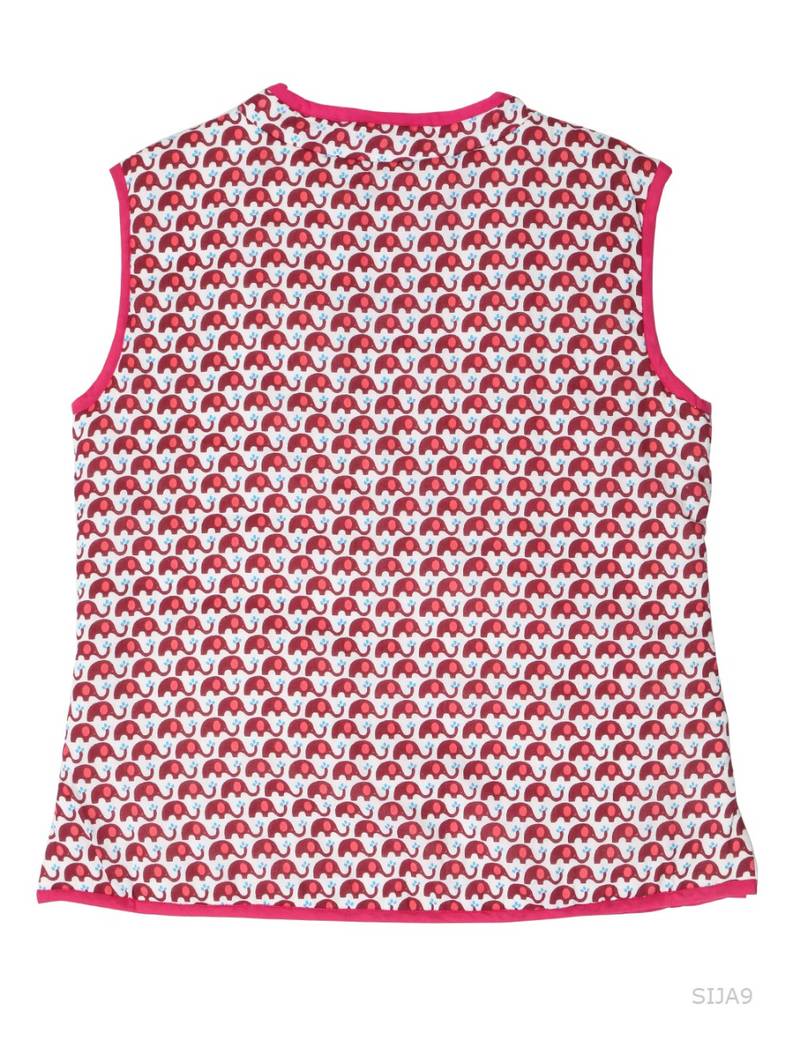 Elephant Print Woolen Jacket