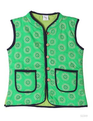 Sanganeri Print Reversible Jacket 1