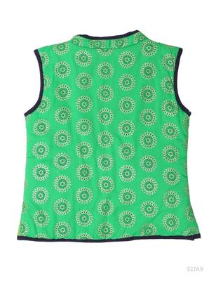 Sanganeri Print Reversible Jacket 2