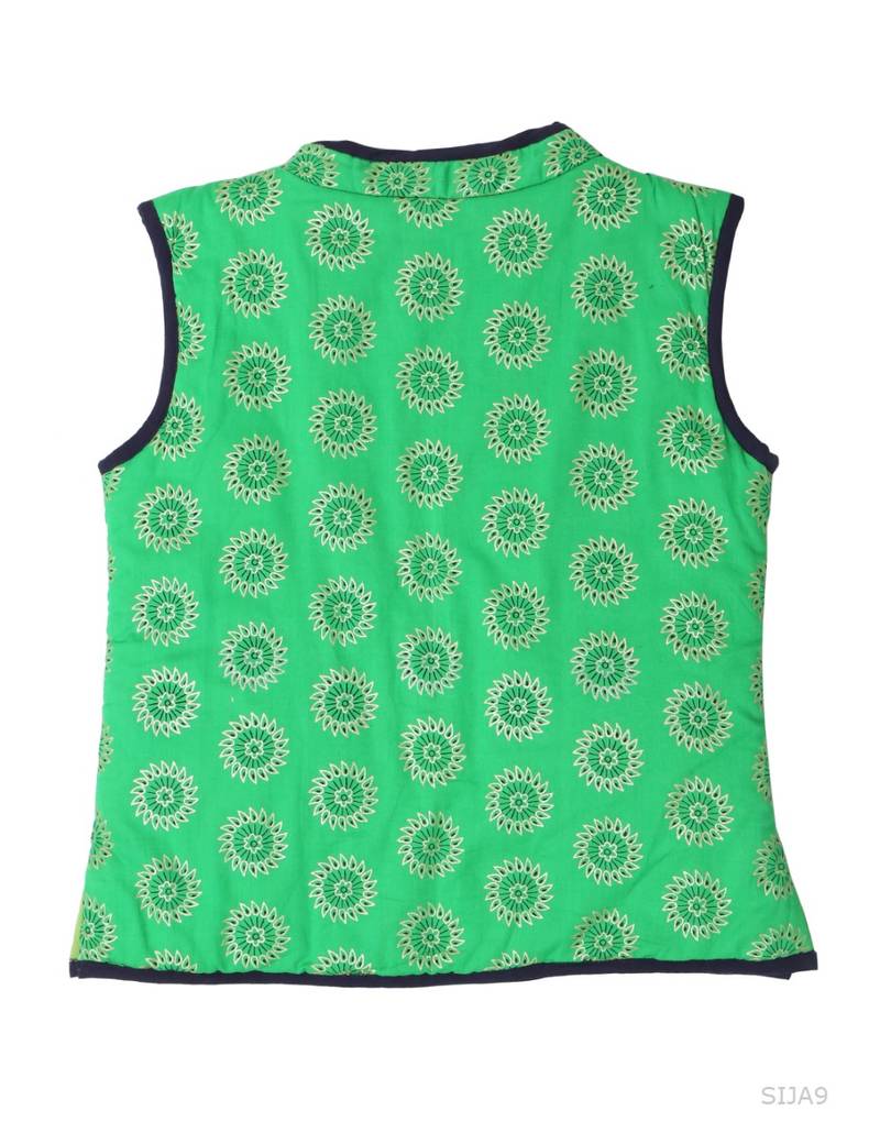 Sanganeri Print Reversible Jacket