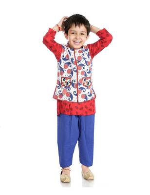 Sanganeri Print Reversible Jacket 1