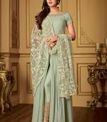 Pastel embroidered georgette salwar