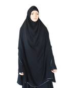 Black plain crepe SELFIE hijab