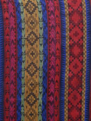 Anekaant Wine & Multicolour Modal Striped Woven Design Shawl 4