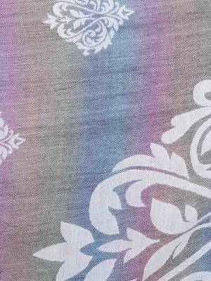 Anekaant White Pastels Viscose Rayon Geometrical Woven Design Shawl 4