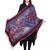 Anekaant Wine & Multicolour Viscose Rayon Floral and Paisley Woven Design Shawl