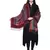 Anekaant Green, Wine & Multicolour Viscose Rayon Floral and Paisley Woven Design Shawl