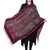 Anekaant Green, Wine & Multicolour Viscose Rayon Floral and Paisley Woven Design Shawl