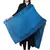 Anekaant turquoise Modal Floral Boder Woven Design Shawl