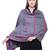 Anekaant Wine & Multicolour Modal Geometrical Woven Design Shawl