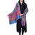 Anekaant Wine & Multicolour Modal Geometrical Woven Design Shawl