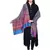Anekaant Wine & Multicolour Modal Geometrical Woven Design Shawl