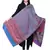 Anekaant Wine & Multicolour Modal Geometrical Woven Design Shawl