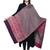 Anekaant Pink & Multicolour Modal Geometrical Woven Design Shawl