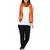 Anekaant Orange Modal Solid Woven Design Reversible Shawl