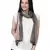 Anekaant Beige Modal Solid Woven Design Reversible Shawl