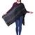 Anekaant Black & Multicolour Checked Viscose Rayon Woven Design Scarf