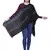 Anekaant Black & Multicolour Checked Viscose Rayon Woven Design Scarf