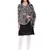 Anekaant Black & Beige Viscose Rayon Paisley Floral Woven Design Shawl