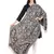 Anekaant Black & Beige Viscose Rayon Paisley Floral Woven Design Shawl