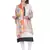 Anekaant Orange & Multicolour Modal Printed Floral Frayed Scarf