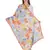 Anekaant Orange & Multicolour Modal Printed Floral Frayed Scarf