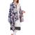 Anekaant navy blue & Multicolour Viscose Cotton Floral Woven Design Shawl