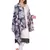 Anekaant navy blue & Multicolour Viscose Cotton Floral Woven Design Shawl