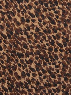 Anekaant Brown & Black Synthetic Polyester Animal Printed Tasselled Scarf. 3
