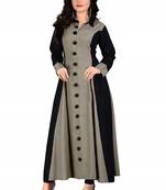 Grey Plain 14 Kg Rayon Kurti