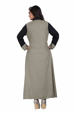 Grey Plain 14 Kg Rayon Kurti 3
