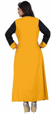 Yellow Plain 14 Kg  Rayon Kurti 2