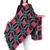 Anekaant Black & Multicolour Cotton Viscose Checked Woven Design Shawl