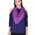 Anekaant Purple Viscose Rayon Solid Frayed Stole