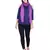 Anekaant Purple Viscose Rayon Solid Frayed Stole