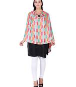 Anekaant Pastels & Beige Multicolour Modal Abstract Geometric Woven Design Shawl