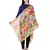 Anekaant Yellow & Multicolour Viscose Rayon Printed Geometric Frayed Scarf