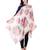 Anekaant Pink & Multicolour Viscose Rayon Printed Floral Frayed Scarf