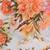 Anekaant Orange & Multicolour Viscose Rayon Printed Floral Frayed Scarf