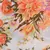 Anekaant Orange & Multicolour Viscose Rayon Printed Floral Frayed Scarf