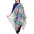 Anekaant Beige & Multicolour Viscose Rayon Printed Floral Solid Frayed Scarf