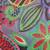 Anekaant Grey & Multicolour Viscose Rayon Printed Floral Solid Frayed Scarf