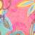 Anekaant Blue & Multicolour Viscose Rayon Printed Floral Solid Frayed Scarf
