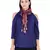 Anekaan Violet 100% Silk Woven Design Lycra Ombrey Tasselled Fringed Scarf