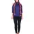 Anekaan Violet 100% Silk Woven Design Lycra Ombrey Tasselled Fringed Scarf